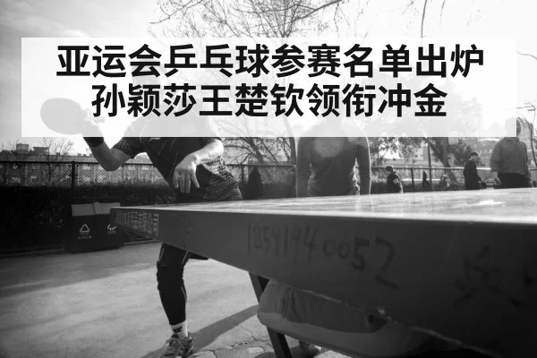 Asian Games table tennis